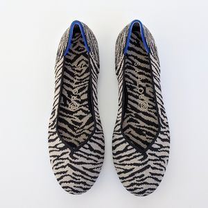 Rothy's Round Toe Black Zebra
